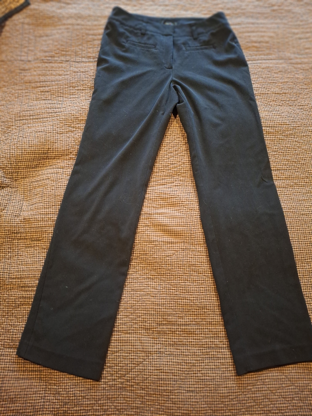 Style & Co. Black Straight-Leg Pants